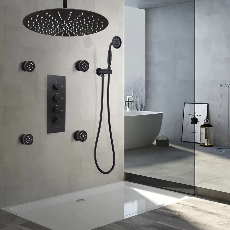 Spa & Wellness Center Hotel Solverde - 4 Parçalı Mat Siyah Seramik Ayarlanabilir
